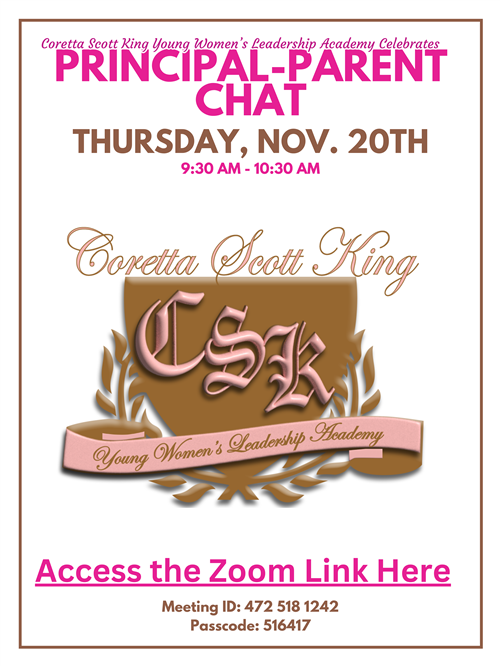 Principal Chat Flyer November 20th